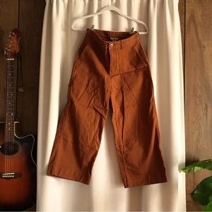 Duluth Firehose Flex women’s cropped wide leg pants